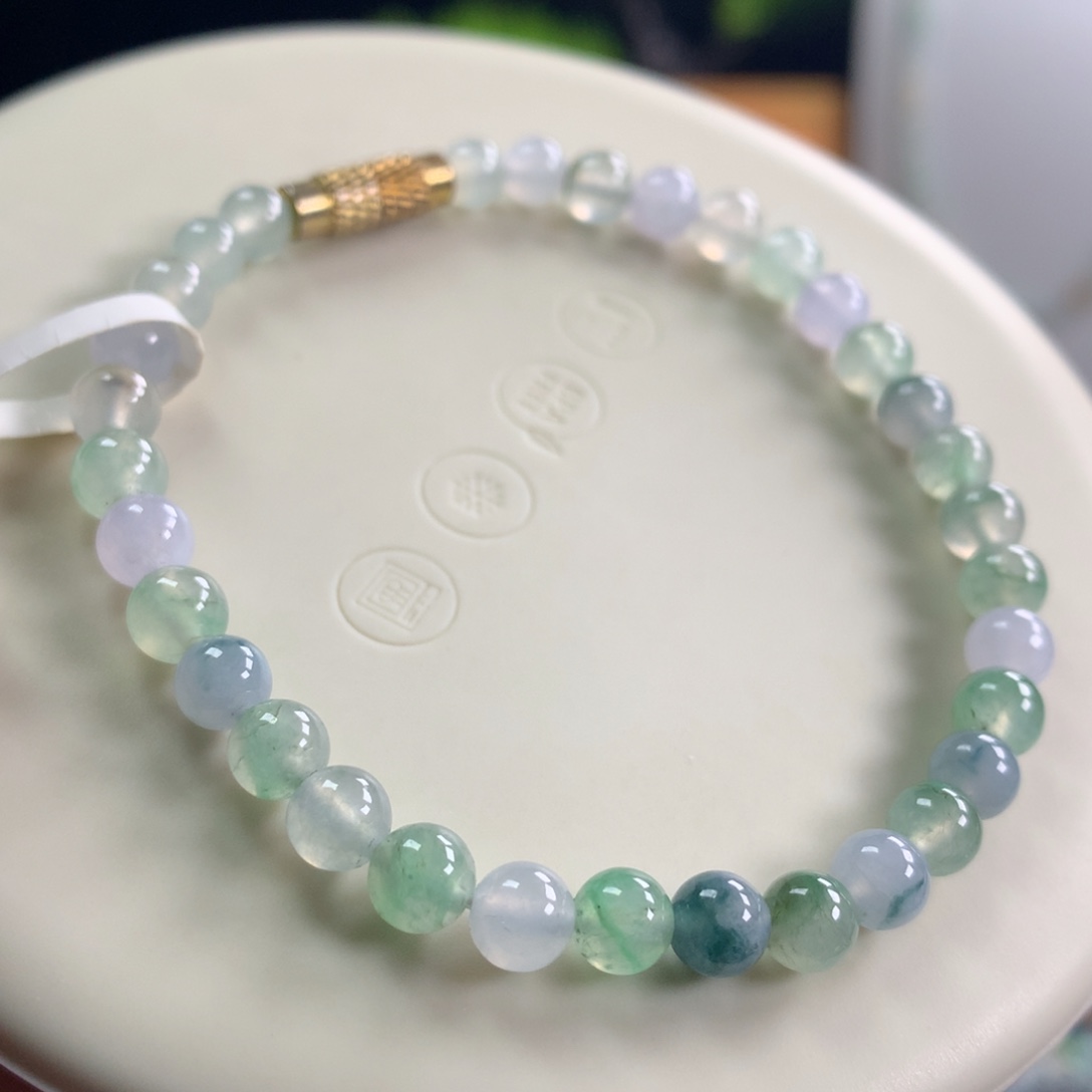 翡翠未镶嵌手链卡5