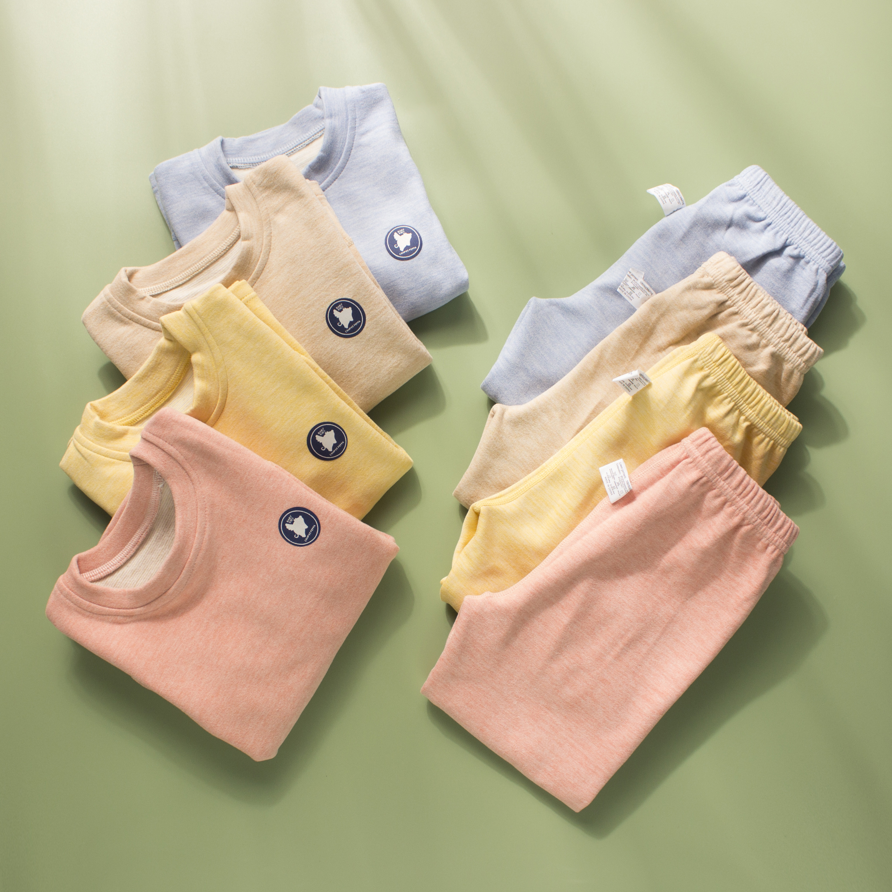 5A抗菌无骨双面绒加厚男女宝宝套装秋冬套装小童中童保暖睡衣套装