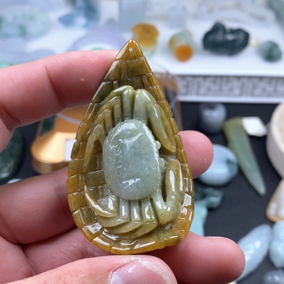 没***的翡翠未镶嵌吊坠(不含链)