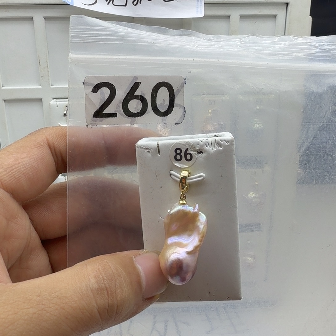 颈饰合金淡水珍珠