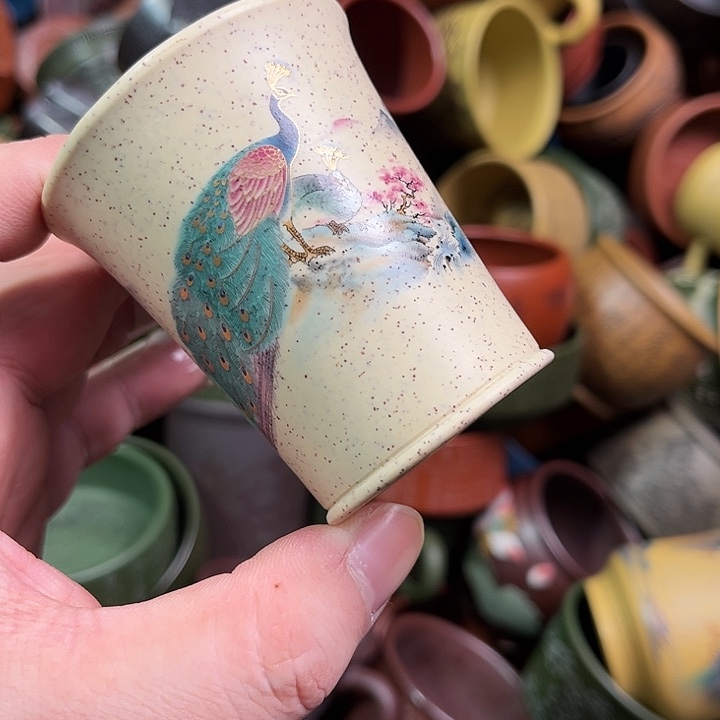 紫砂茶杯全手工紫砂主人杯