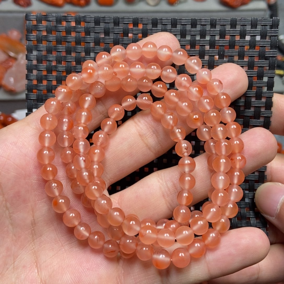 【闪购商品】南红玛瑙手链未镶嵌6mm