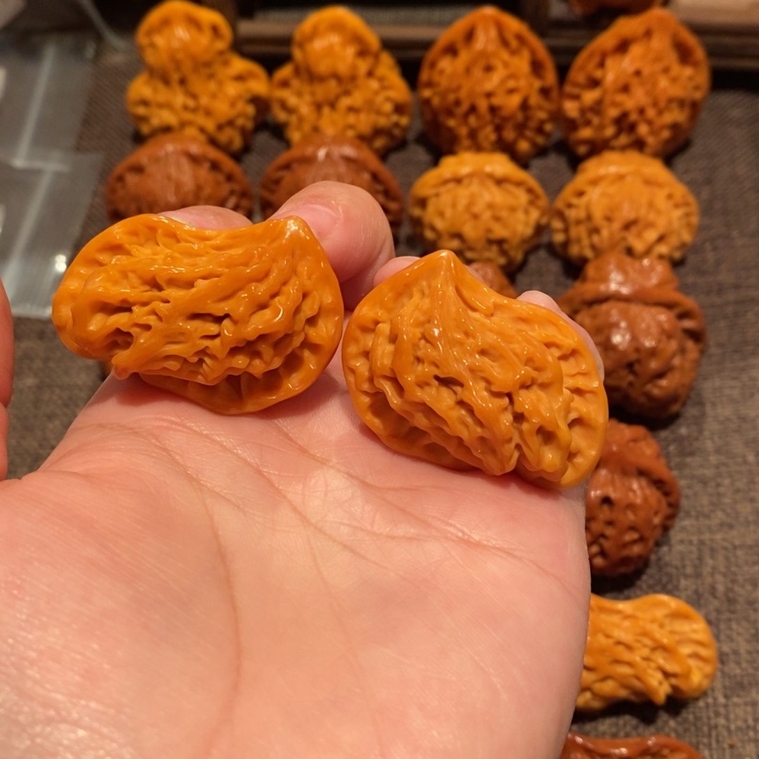 文玩核桃吊坠鸳鸯戏水887