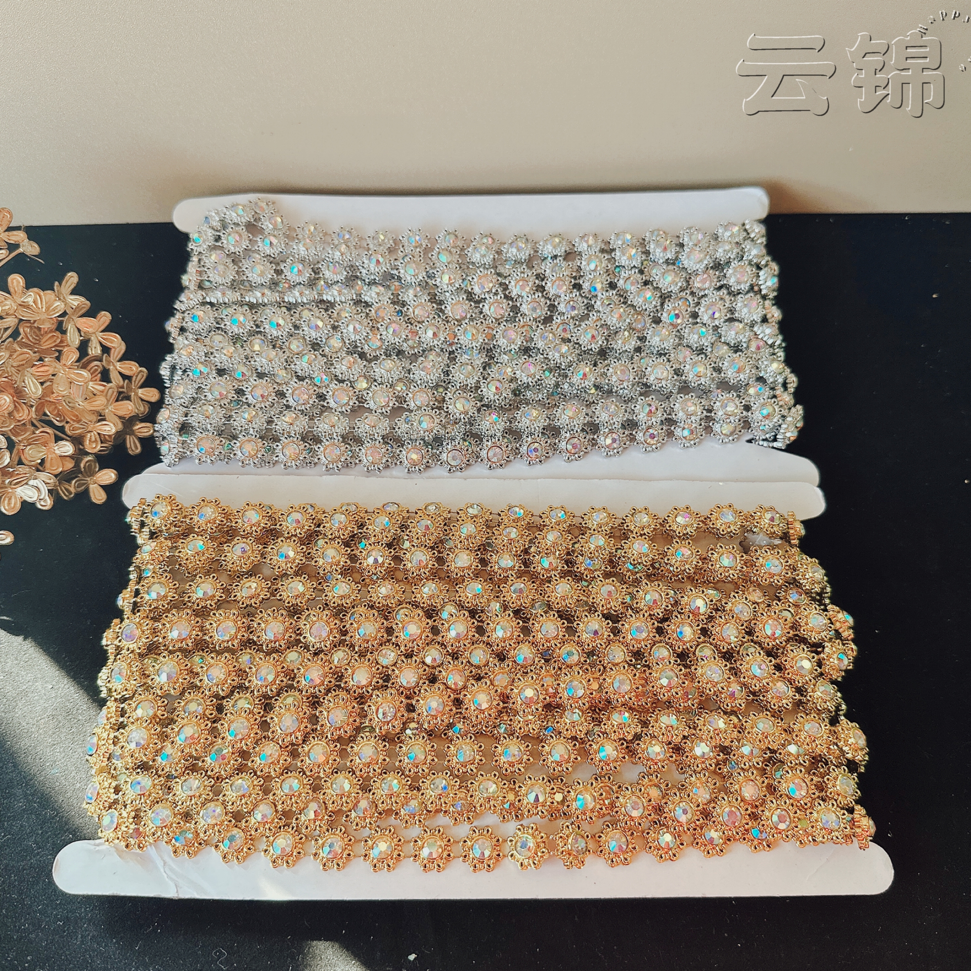 云锦太阳花苗族金银手工衣线匡装饰饰品配件diy少数民族