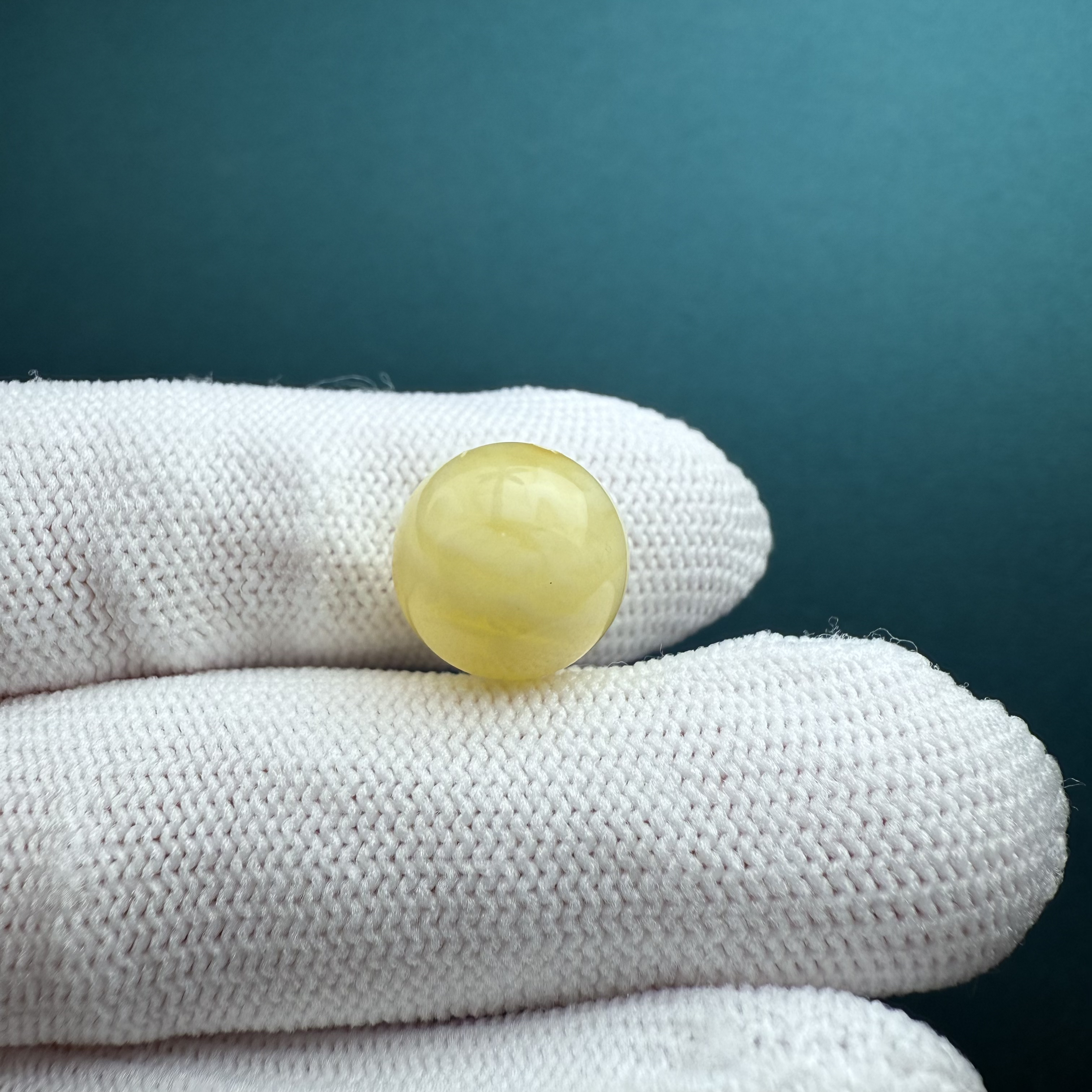 A9650天然原矿蜜蜡 圆珠12.6mm支持复检假一罚十