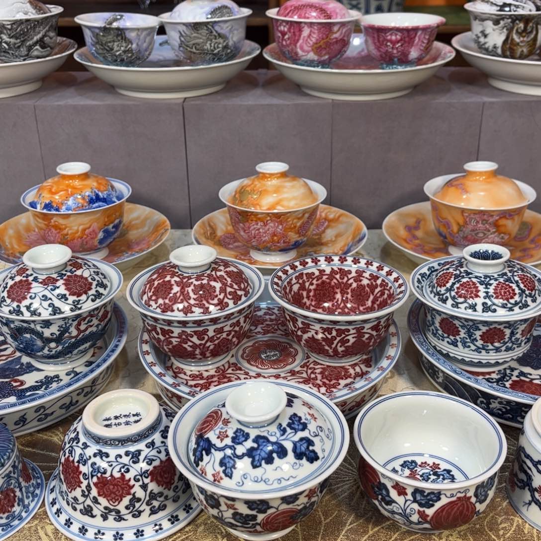 手绘仿古茶具 福利等你来