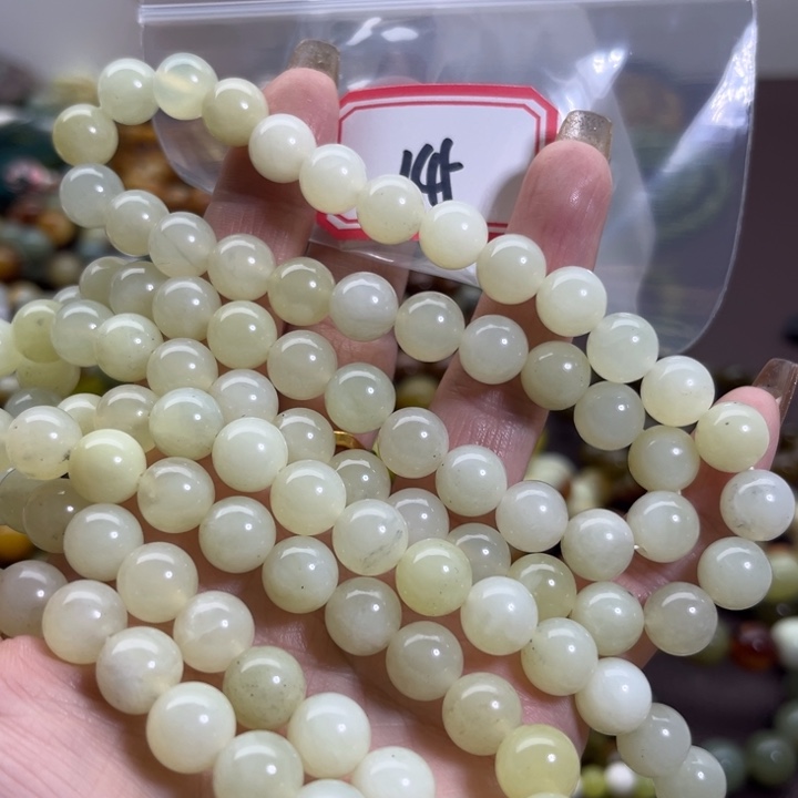 蛇纹石玉未镶嵌手链