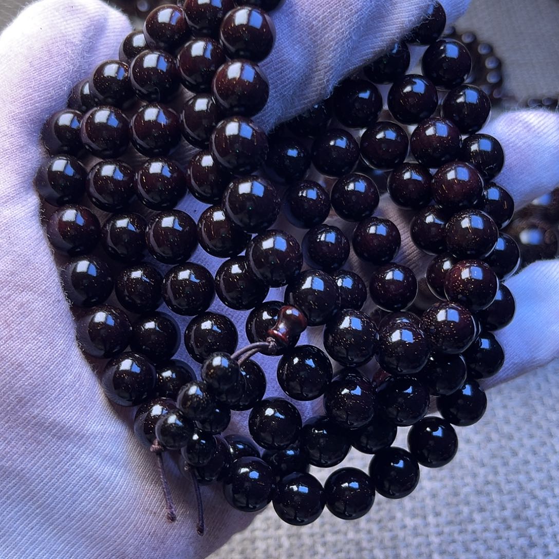 檀香紫檀（小叶紫檀）1.0 108颗带星