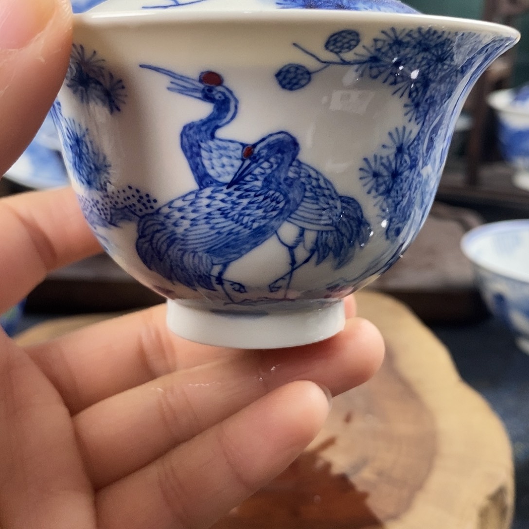 瓷片景德镇手绘青花茶器24