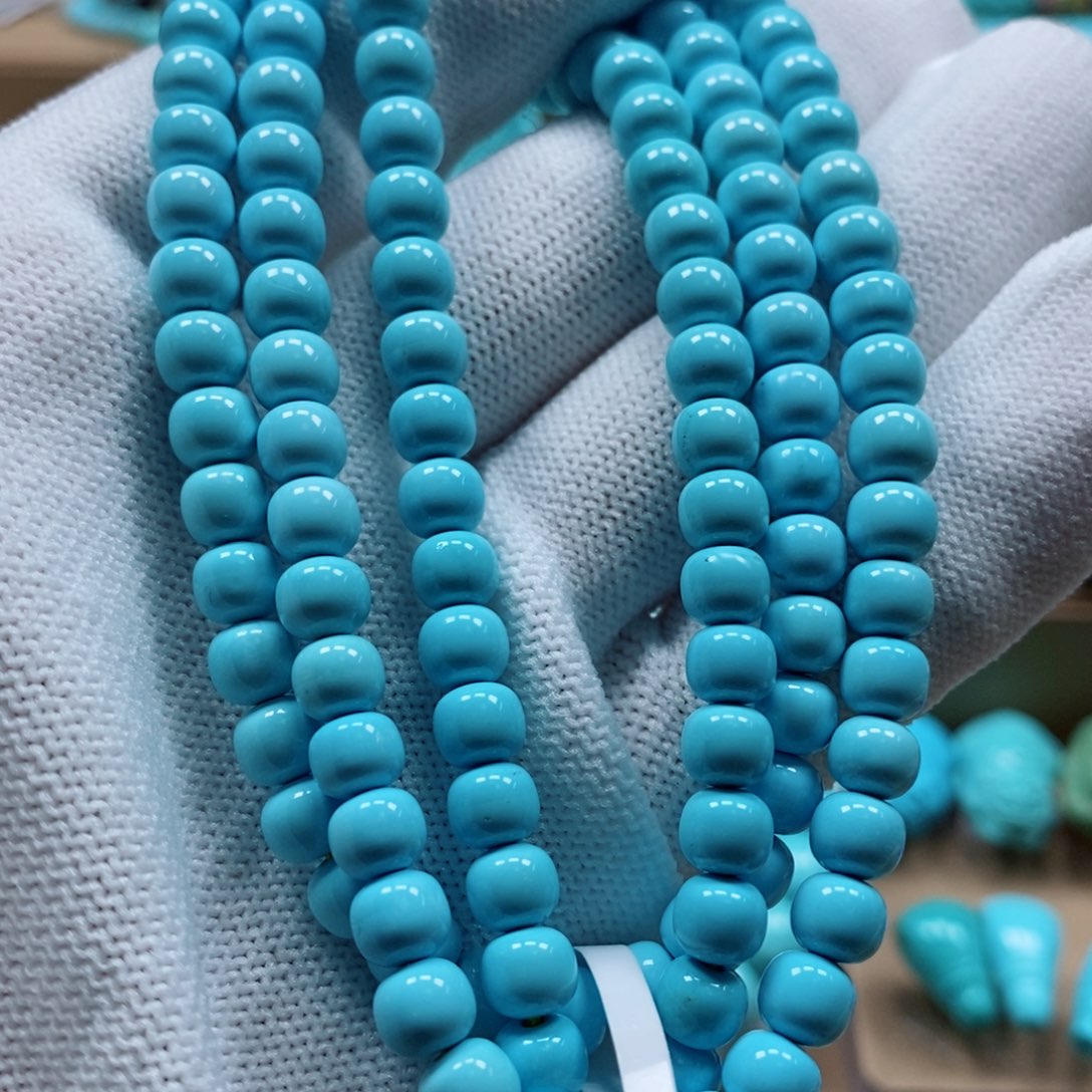 绿松石珠宝奇石未镶嵌溜*溜