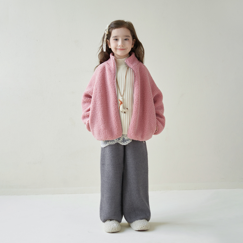 杨梅家定制女童装麦穗绒外套LE4045【NO退NO换】