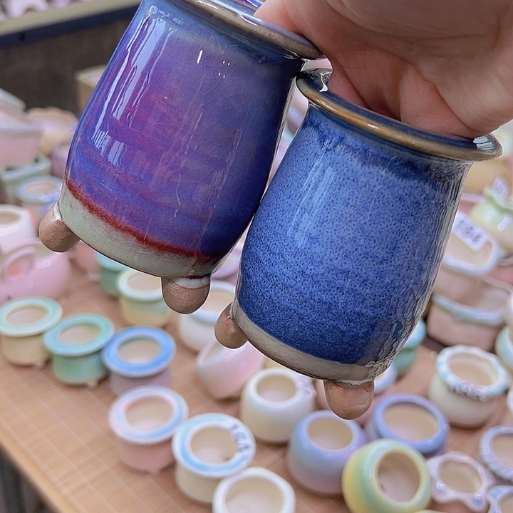 红陶陶瓷花盆当场满12包邮