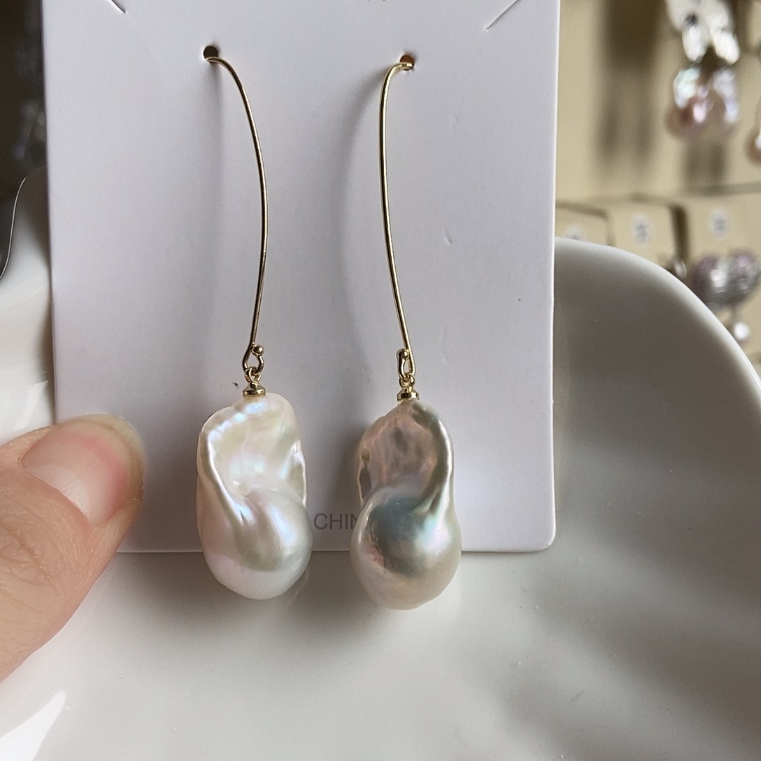 颈饰合金淡水珍珠特价耳饰4044