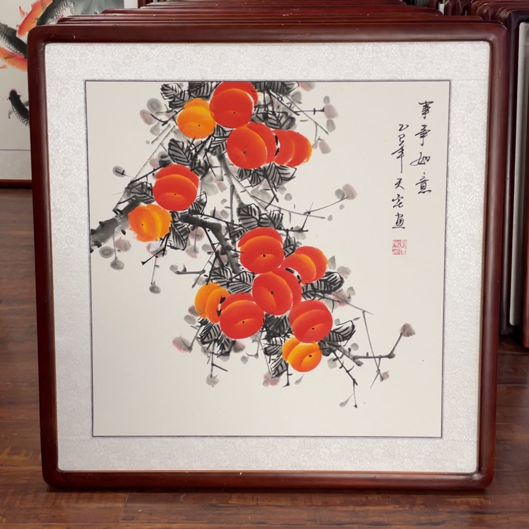 国画带框尺寸63*63厘米
