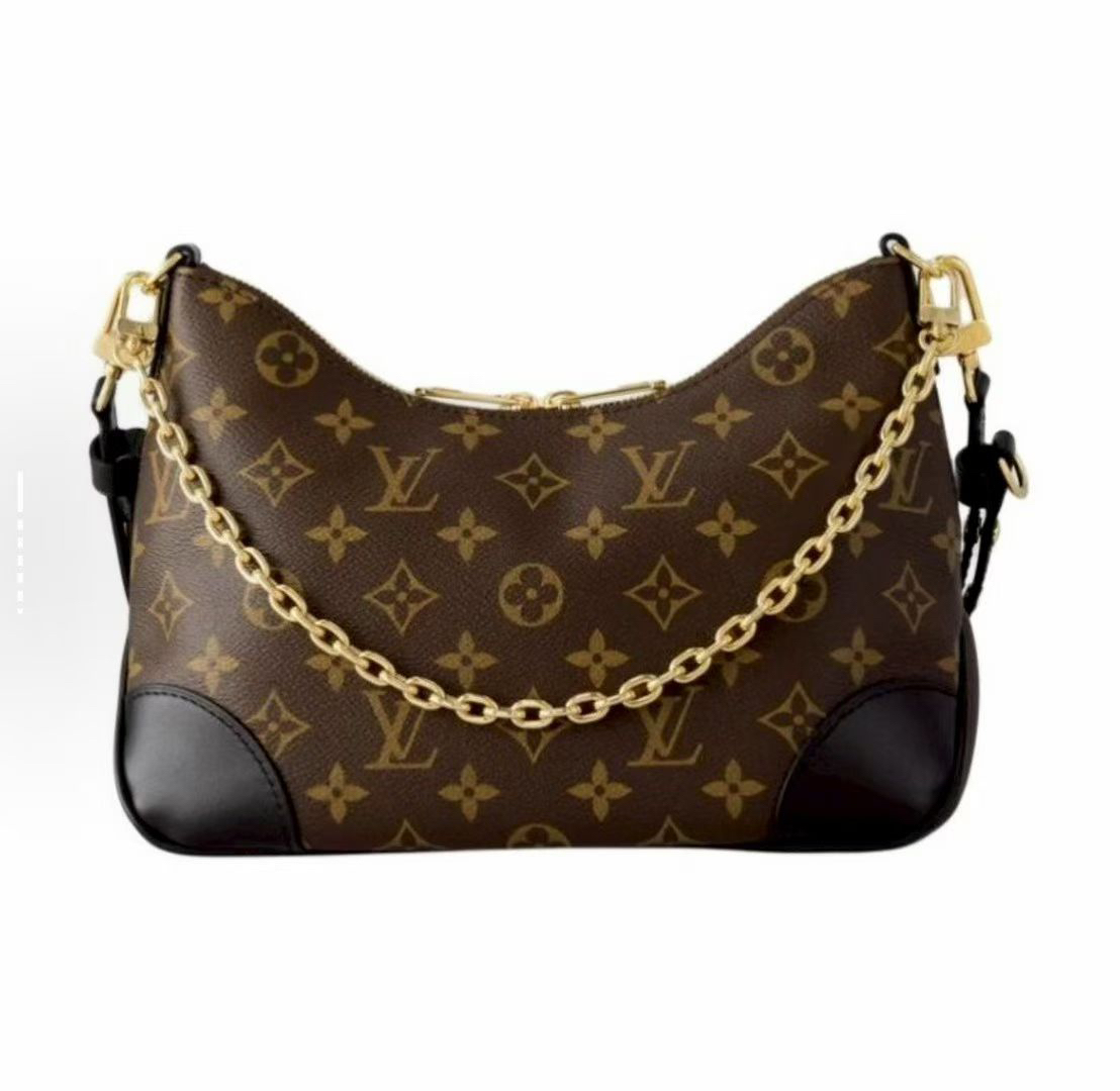 95新 LouisVuitton/路易威登 BOULOGNE牛角包/M45831/老花皮