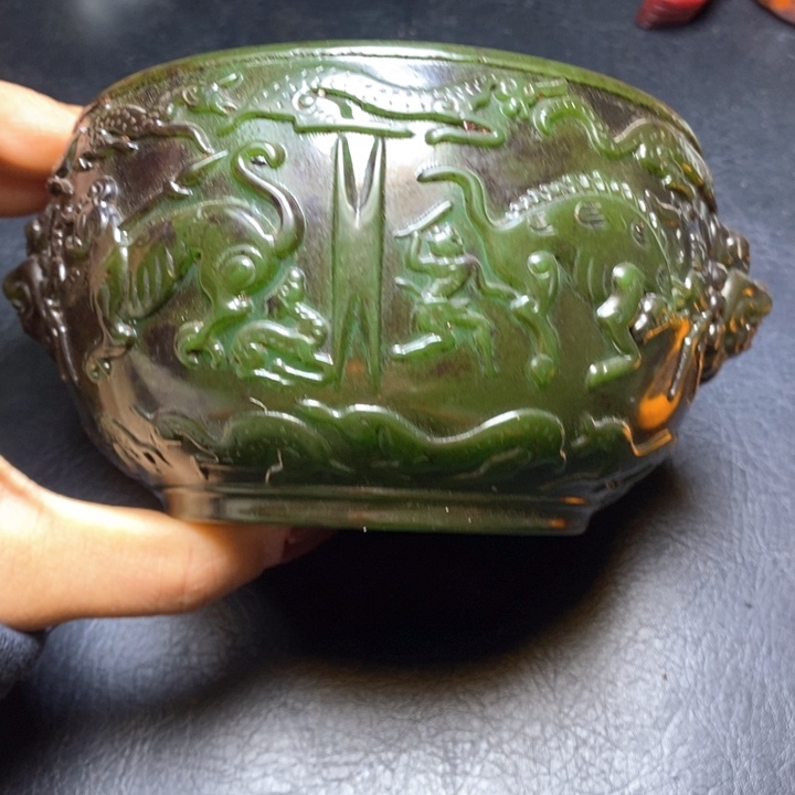 白玉菩提吊坠摆件