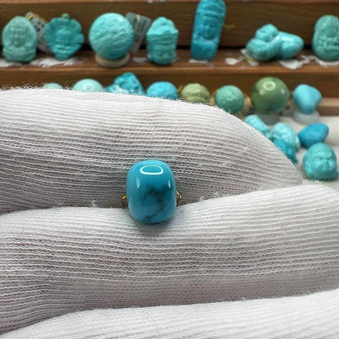 绿松石老型珠 未镶嵌