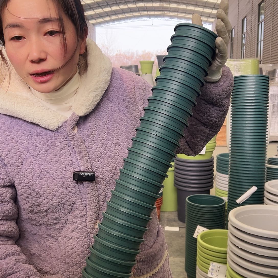 瑕疵加仑盆0.5#墨绿30个无托