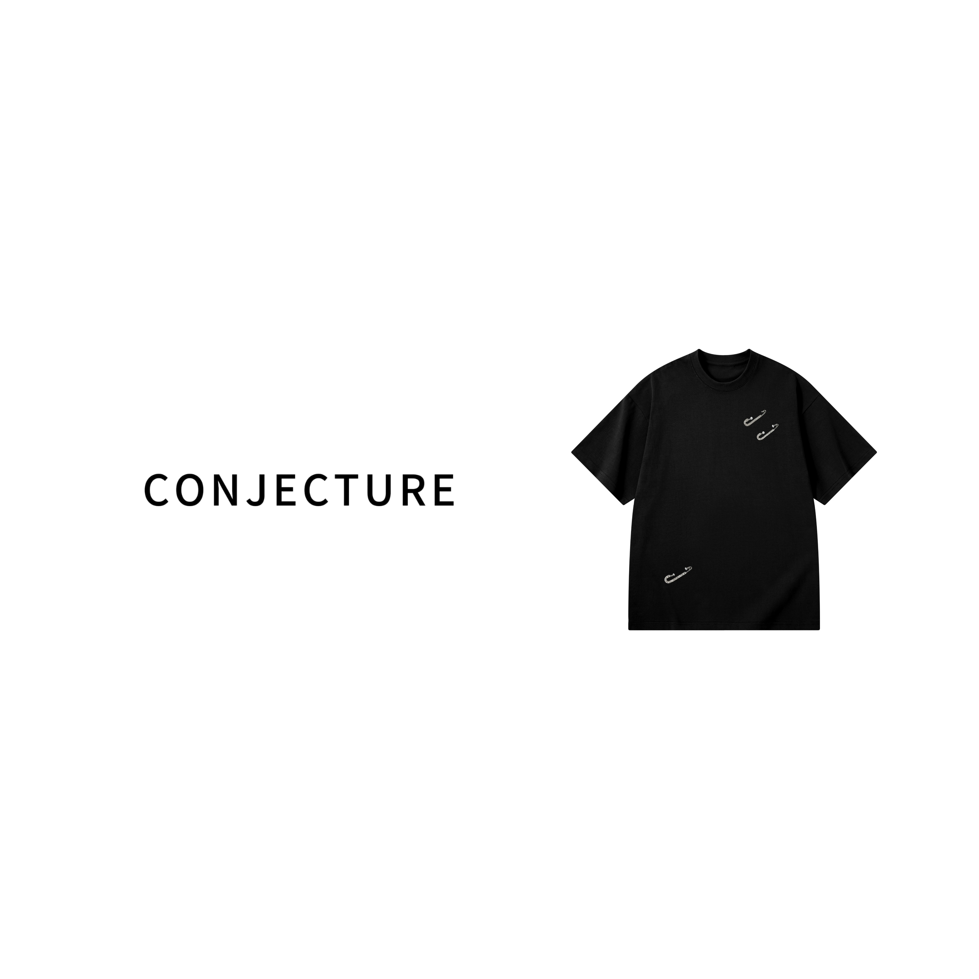 【24号链接-满钻别针】2025奢品仓男女同款简约重磅情侣百搭休闲T恤