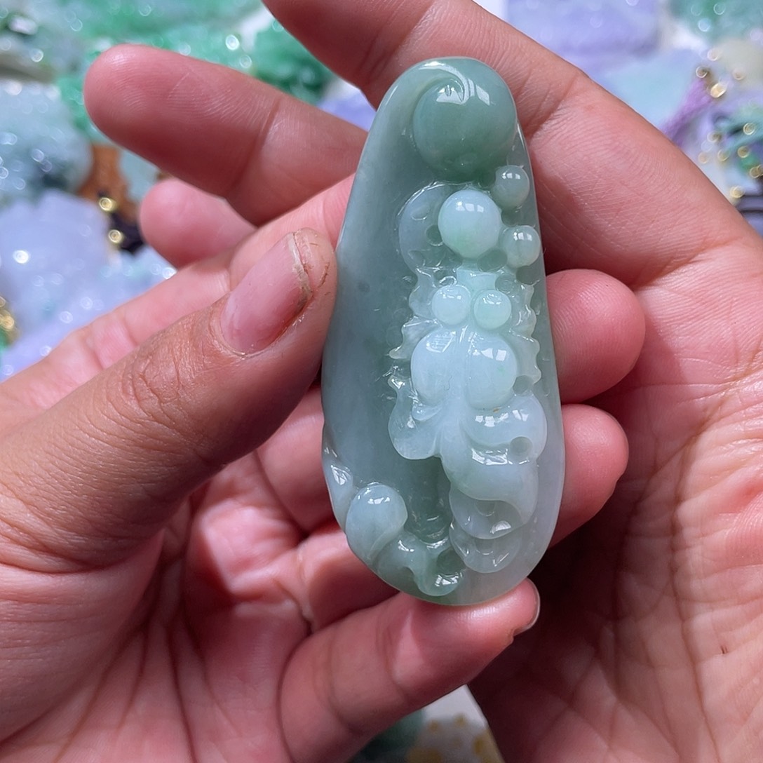 颈饰未镶嵌翡翠翡玉缘翡翠