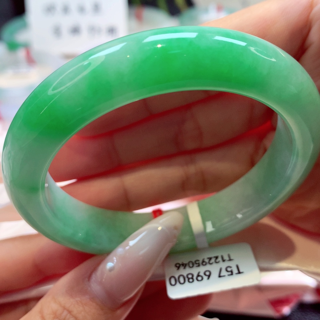 未镶嵌手镯翡翠正圈6号66