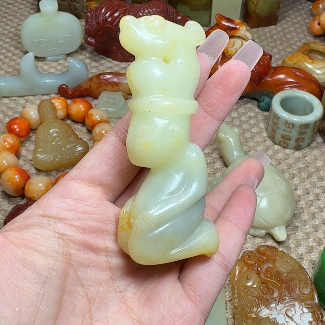 吊坠白玉菩提挂件