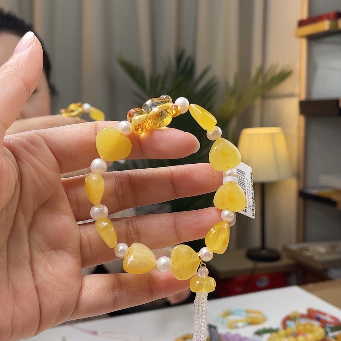 蜜蜡手链未镶嵌蜜蜡手串