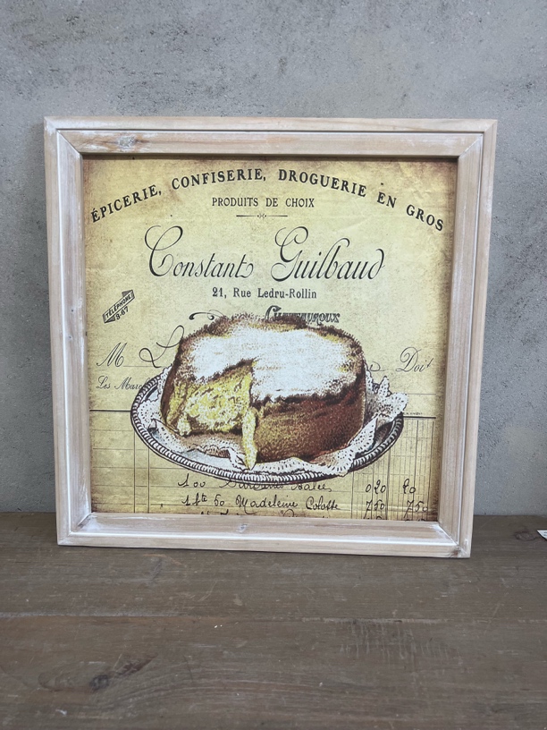 外贸孤品复古实木边框挂画 备注款式呦