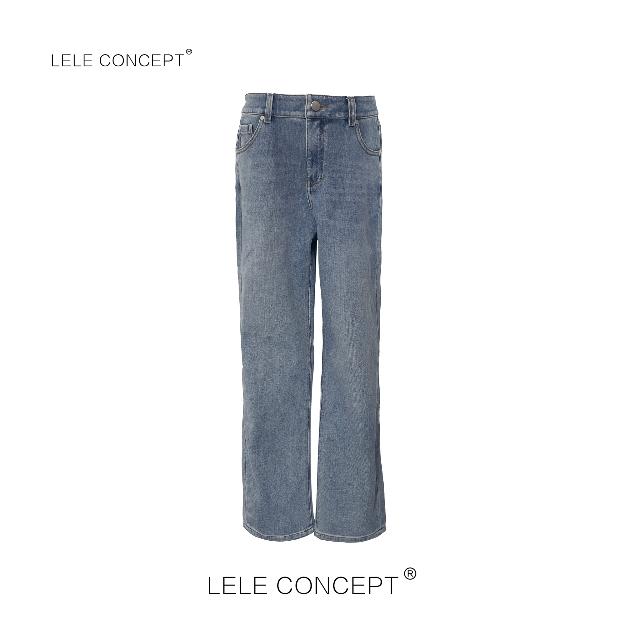  LELE CONCEPT丨「时尚百搭」休闲百搭春款烟管裤K0359