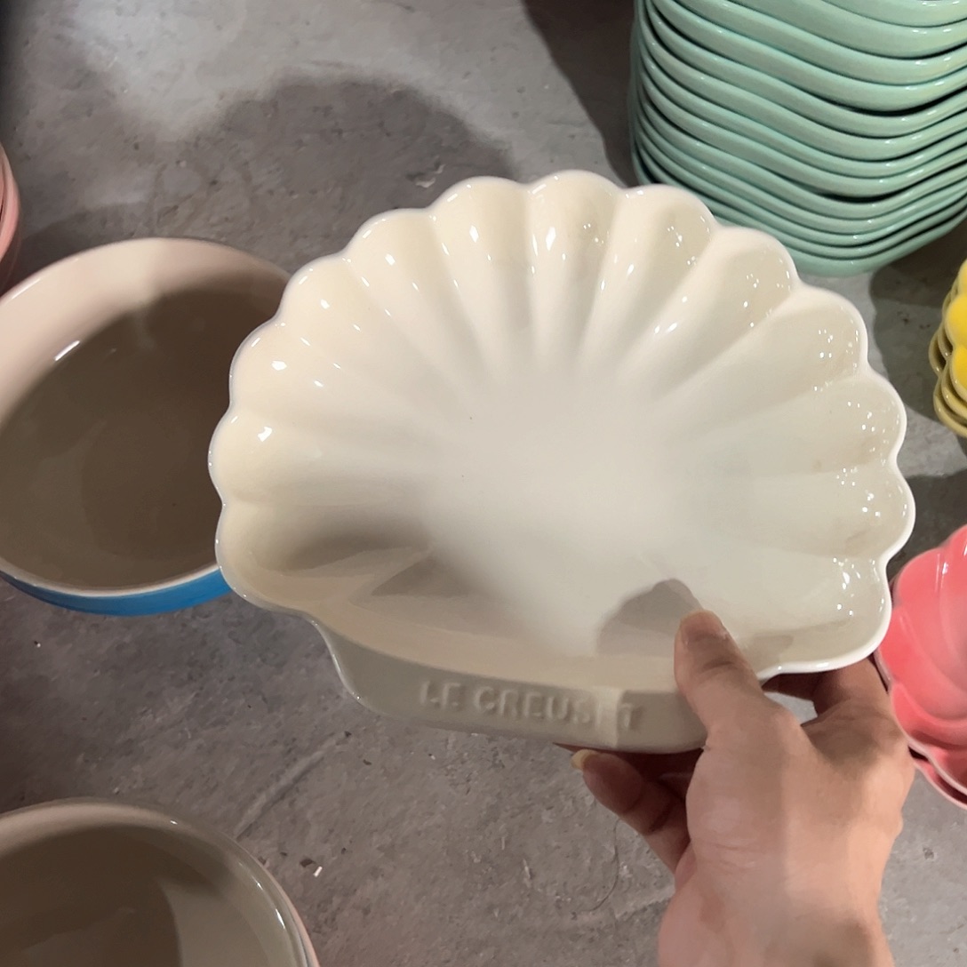 陶瓷 大贝壳 奶白色色色色