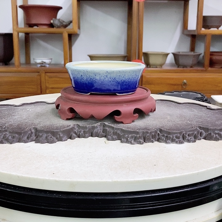 紫砂花盆瑕疵4-12-10。。。