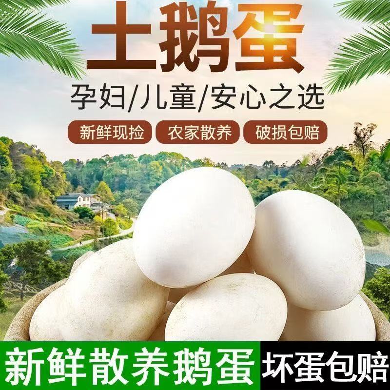 农家散养新鲜土雁鹅蛋现捡现发适合孕妇宝宝