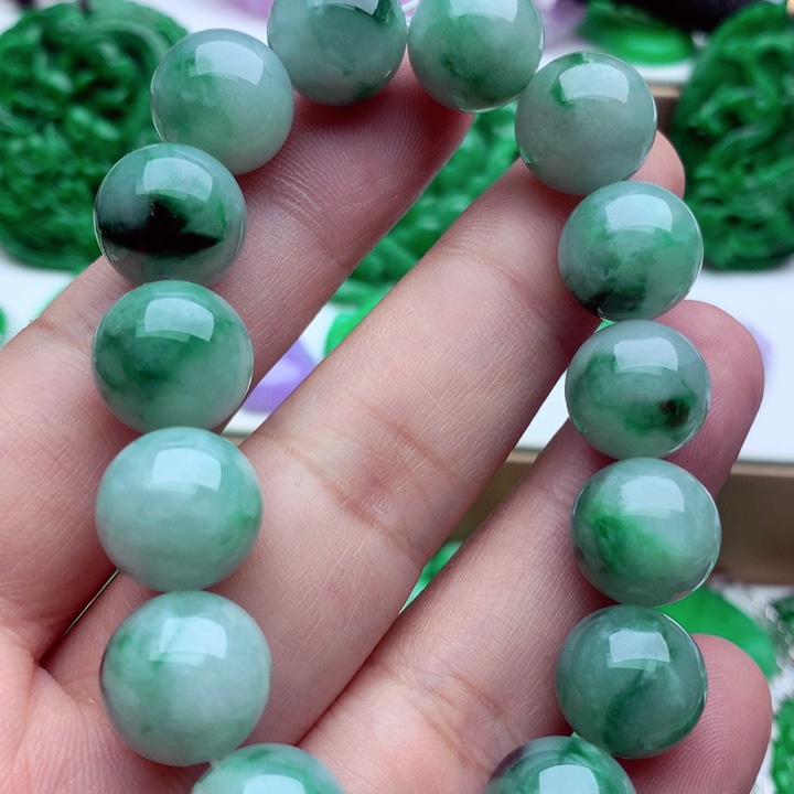 翡翠未镶嵌手链手串