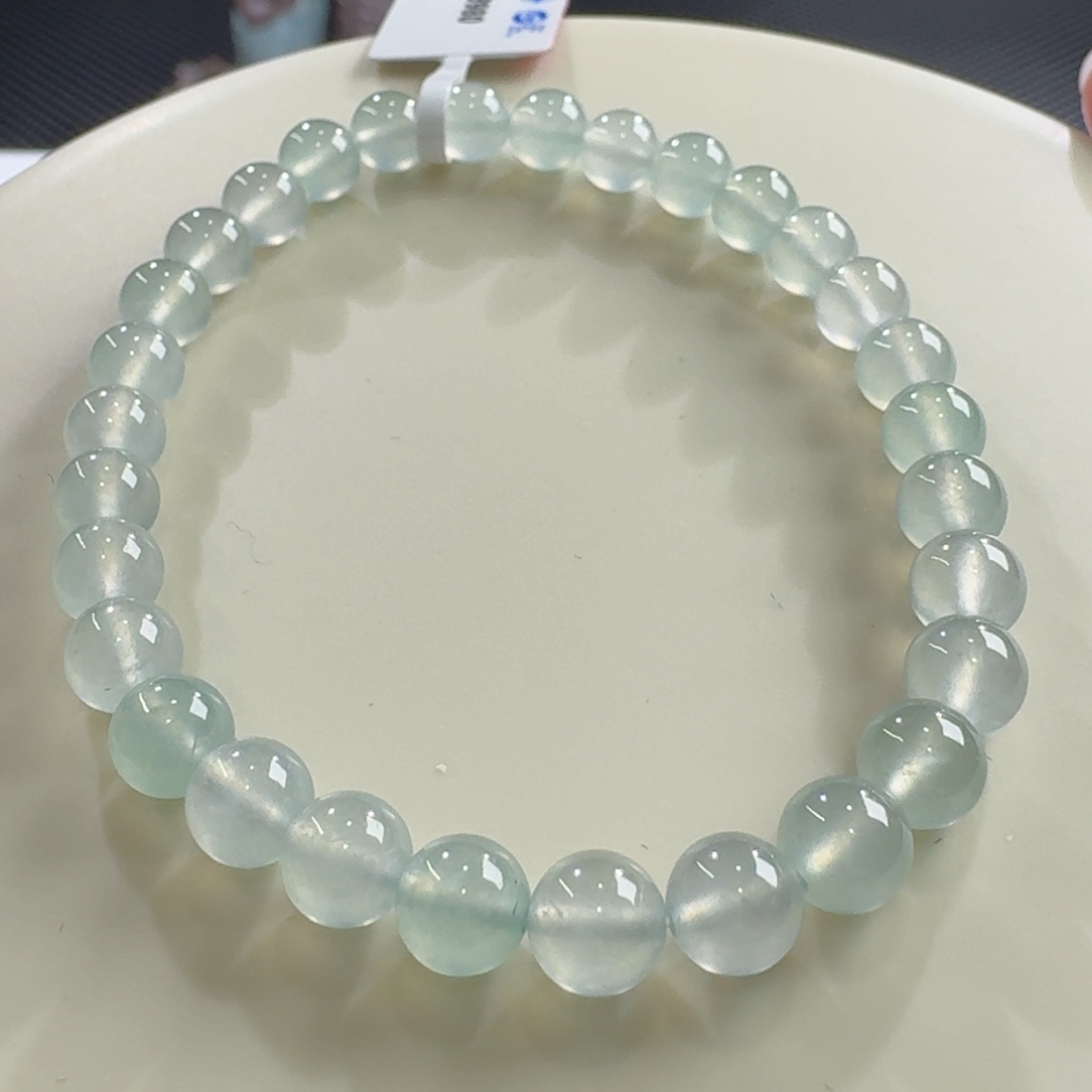 翡翠手链未镶嵌晴钢单圈