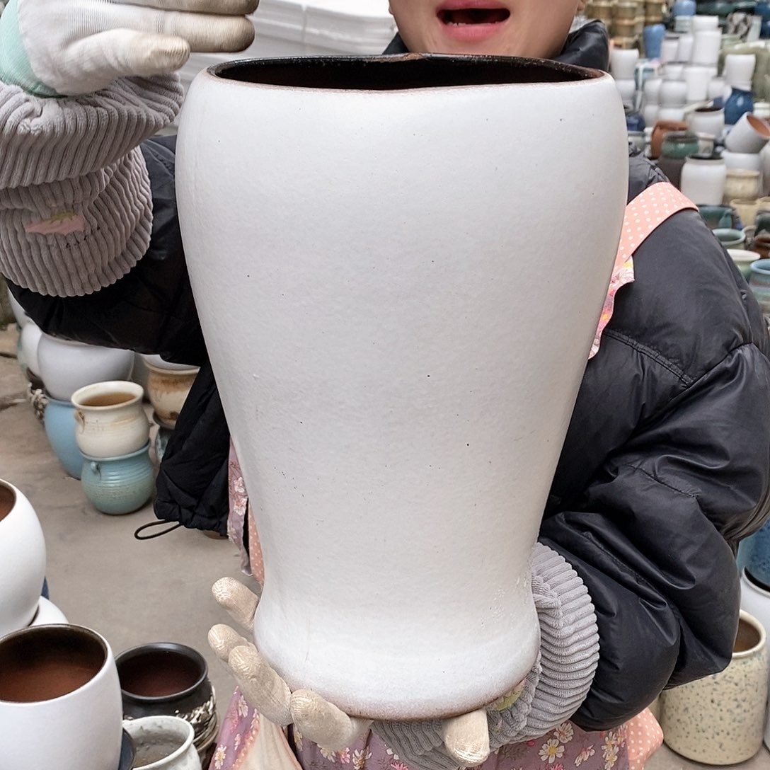 紫砂花盆正品口18高32