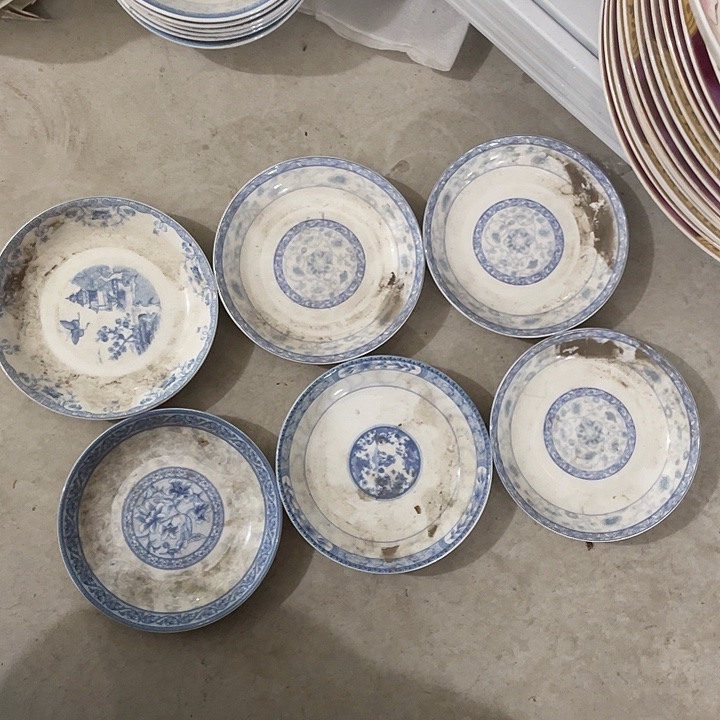 用***8瓷片美玉瓷小碟6个