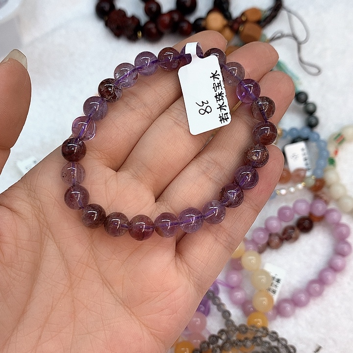 玛瑙/玉髓手串未镶嵌卡8