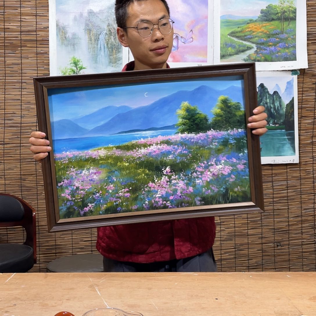 油画薇爽帮恭喜竞拍成功