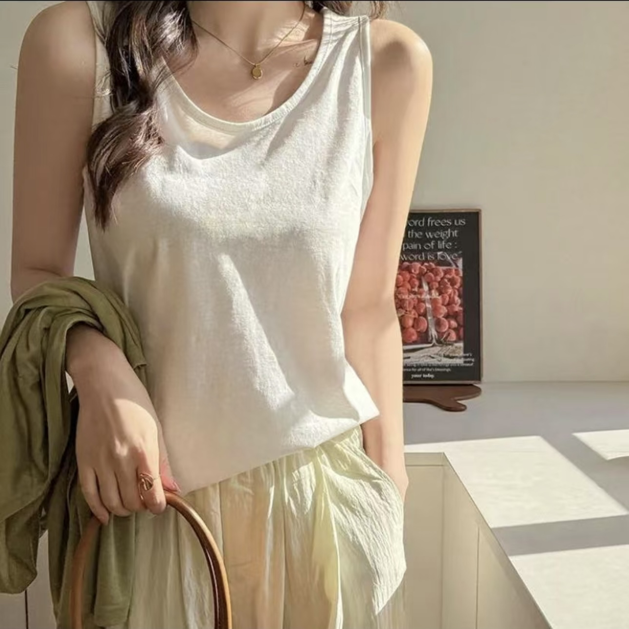 【衣见钟情】春夏新款内搭宽松慵懒风水洗棉麻 背心