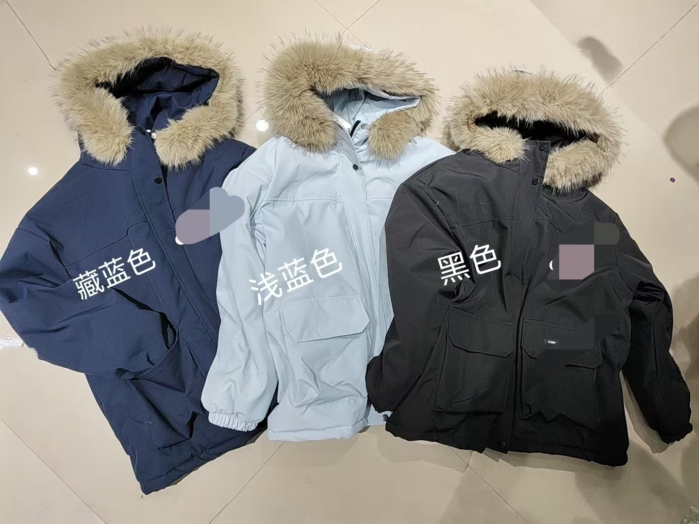 1837款女新款连帽加厚加绒棉服保暖上衣休闲外套Y