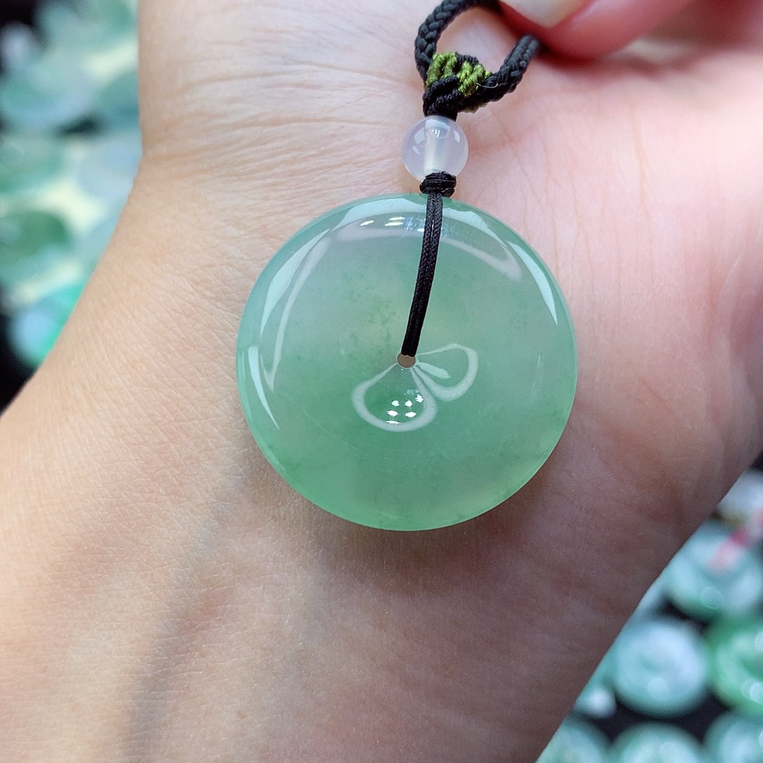 翡翠颈饰未镶嵌10尺寸25.3-5.6