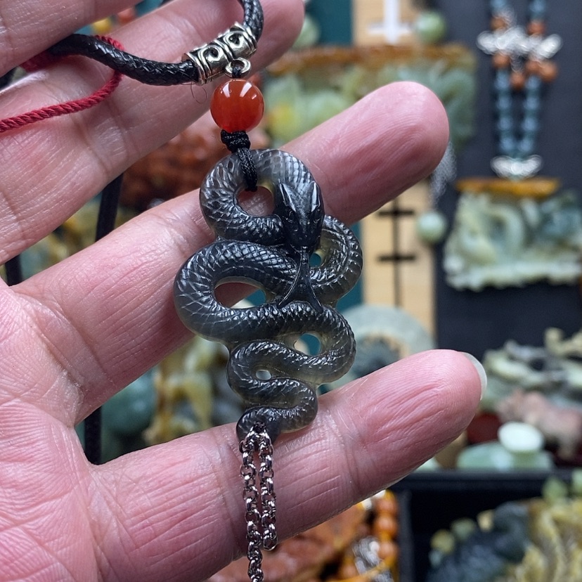 【闪购商品】蛇纹石玉吊坠未镶嵌用****3