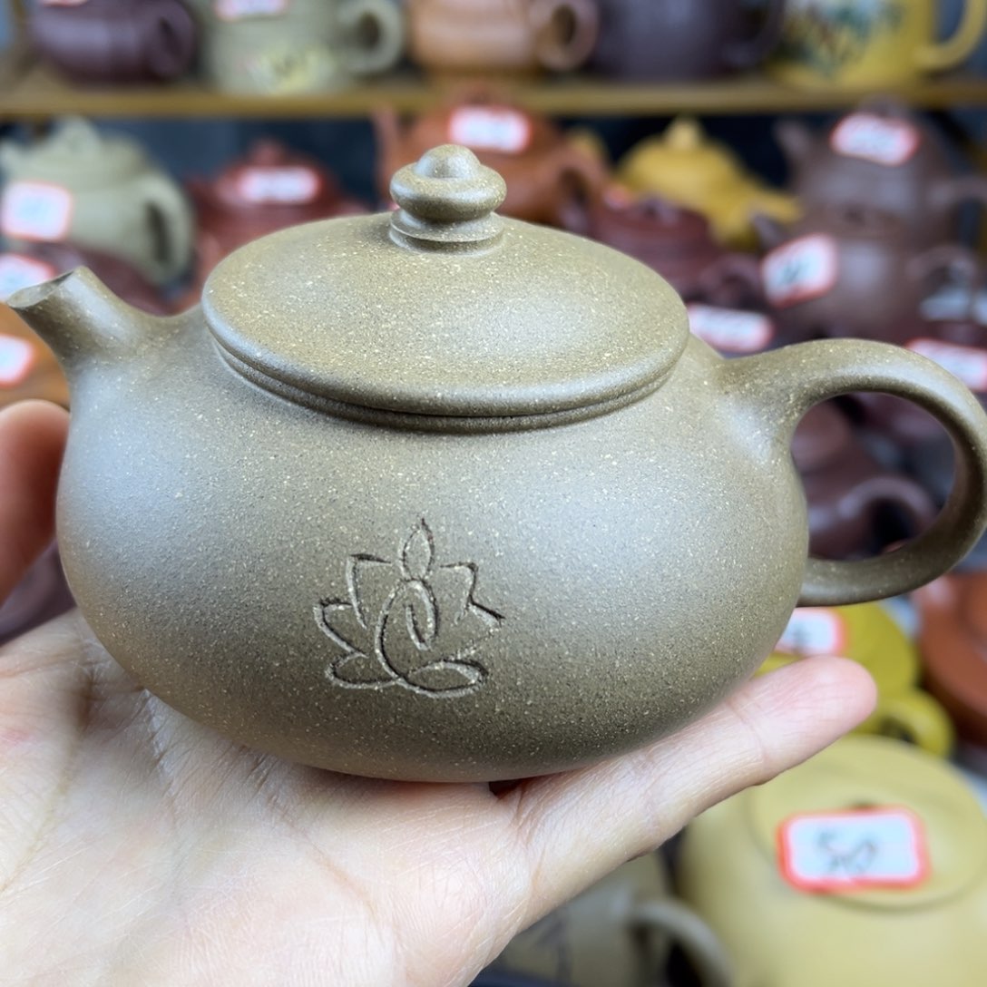 紫砂茶壶宜兴紫砂壶寒江