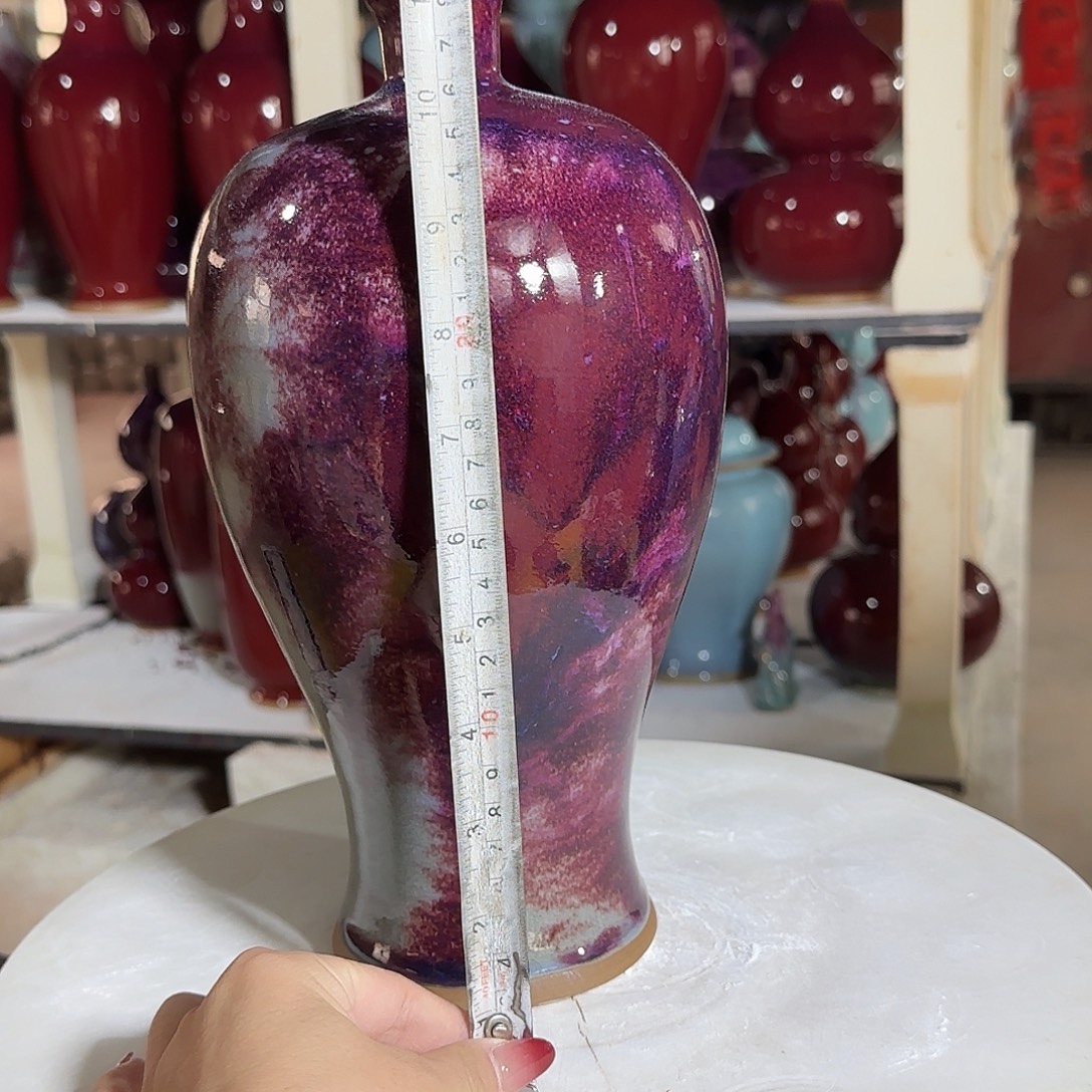 摆件陶郑家钧窑摆件微