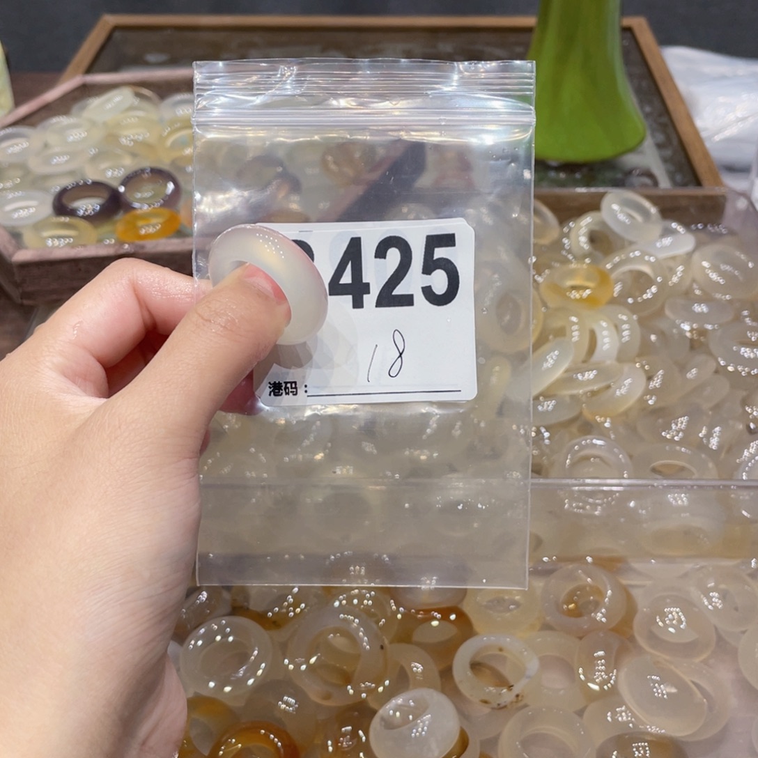 玛瑙/玉髓未镶嵌戒指425