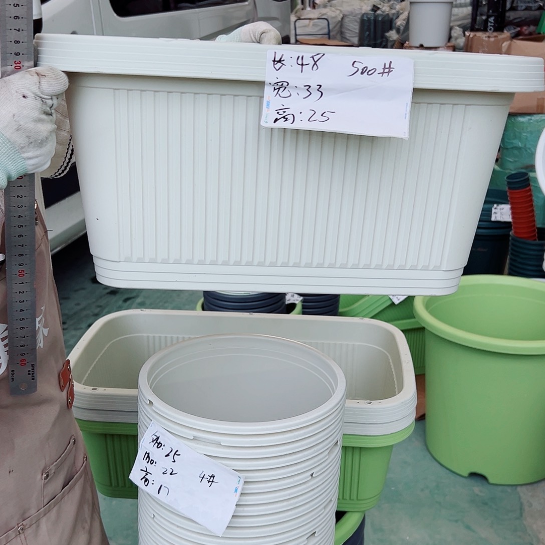 菜盆500#米白色3个无托