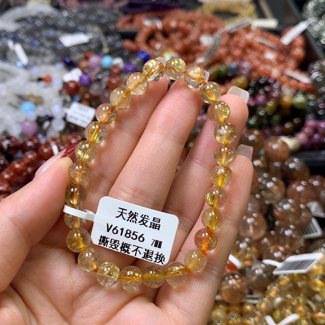 水晶手链未镶嵌，