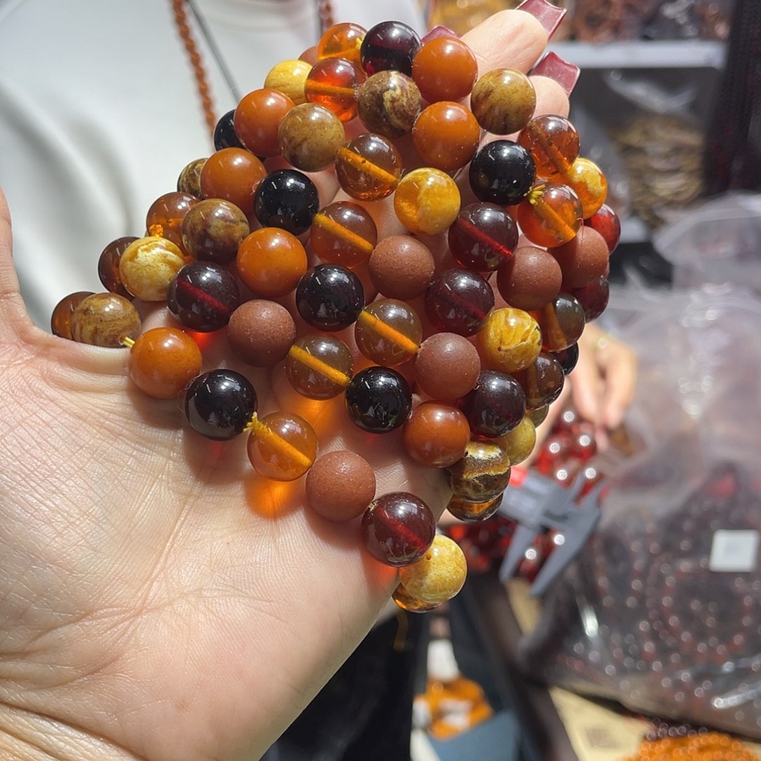 琥珀手链未镶嵌琥珀蜜蜡12