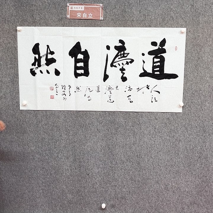 书法道法自然作品