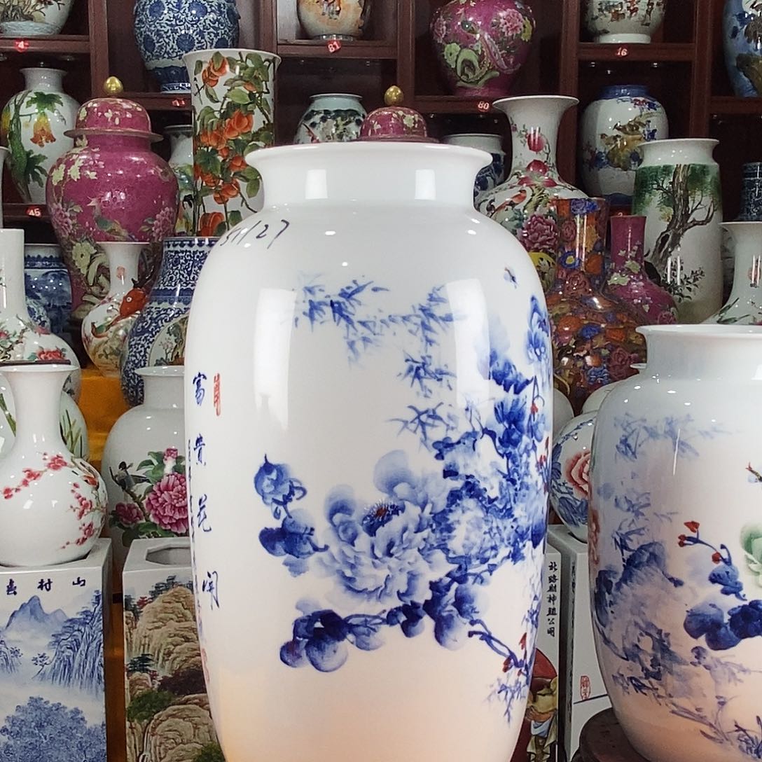 悦***希陶摆件景德镇陶瓷青花